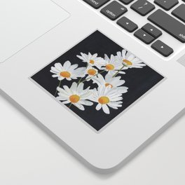 Daisies at night Sticker