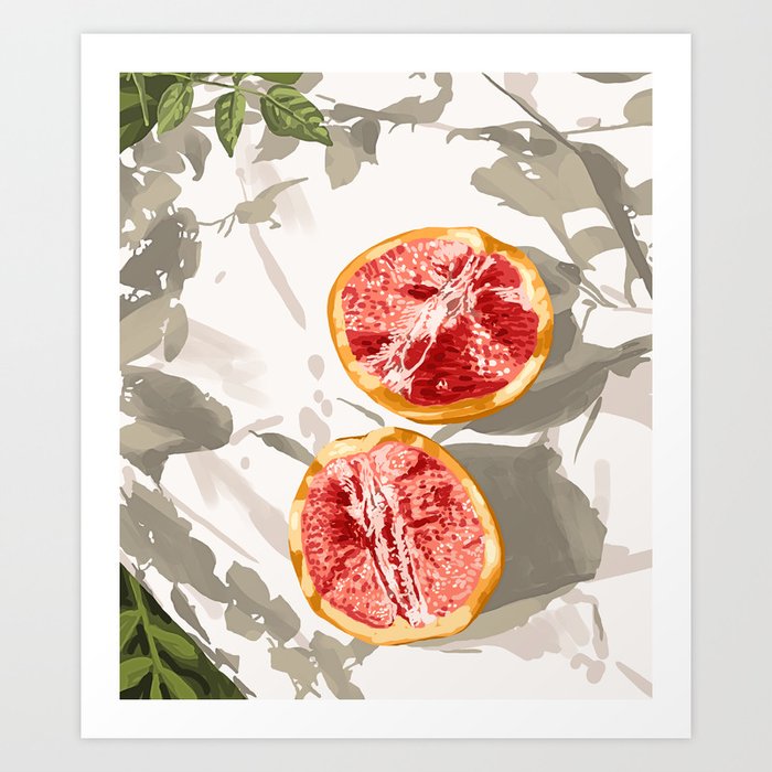 Grapefruit kinda zest for life Art Print