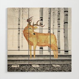 Planemo-Golden Deer Wood Wall Art