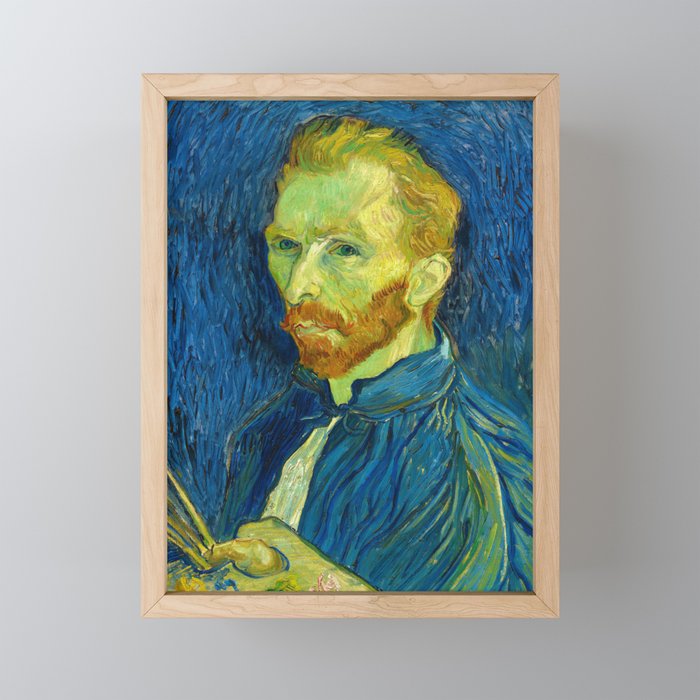Vincent van Gogh "Self-portrait" (3) Framed Mini Art Print