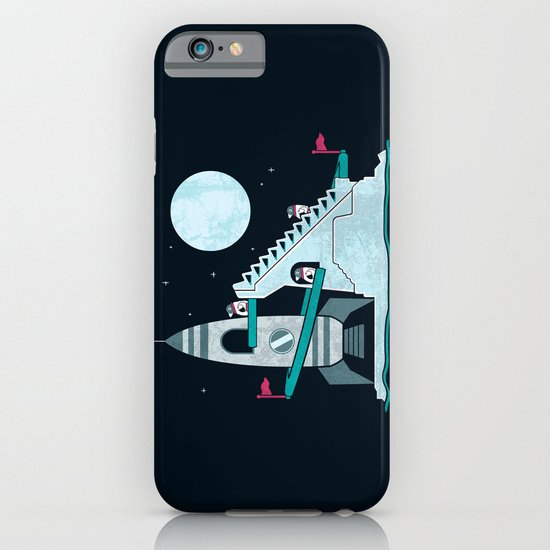 Penguin Space Race iPhone & iPod Case