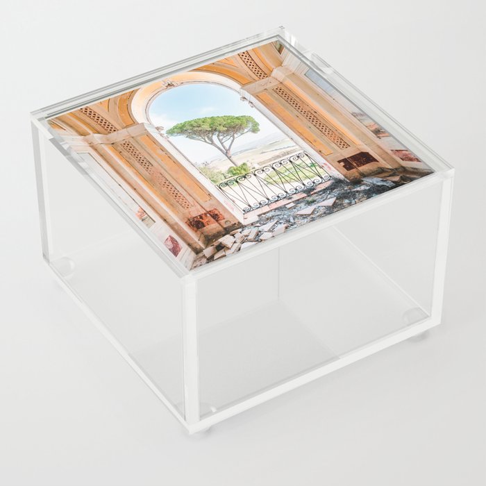 Italian View in Decay Acrylic Box