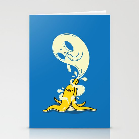Banana Ghost Stationery Cards