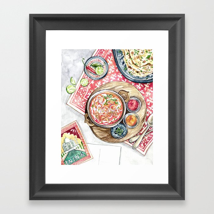 Indian Meal Framed Art Print