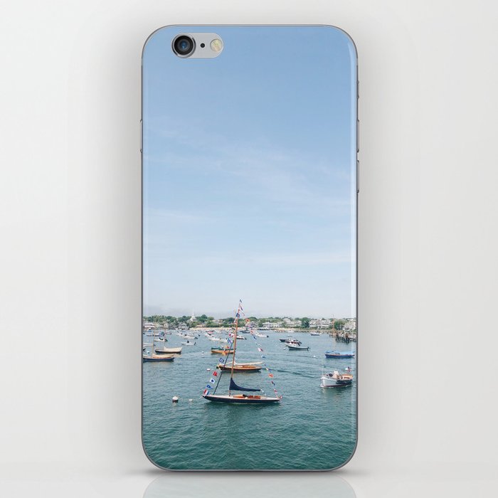 Sailboats in Nantucket Harbor on July Fourth iPhone Skin