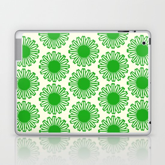 vintage flowers green Laptop & iPad Skin