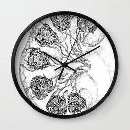 Anatomy Series: Kidney Renal Flowers Wall Clock