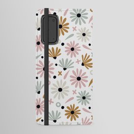 Daisies – Pink & Mint Android Wallet Case