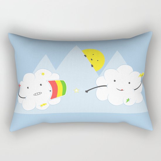 Cloud Fight Rectangular Pillow