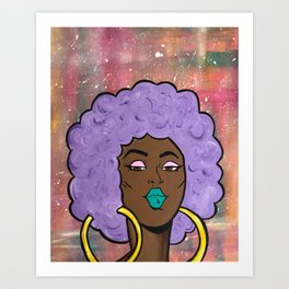 Purple Bae Art Print