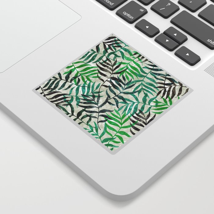 Watercolor Tropical Palm Leaves II Sticker