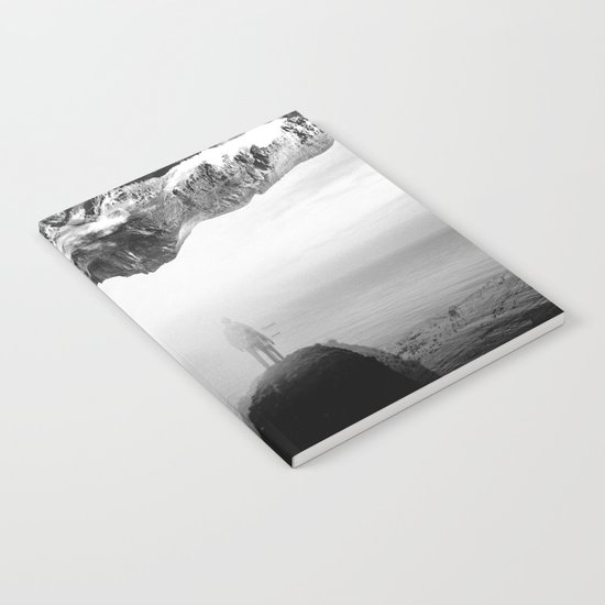 Black and White Ghost of Isolation Notebook