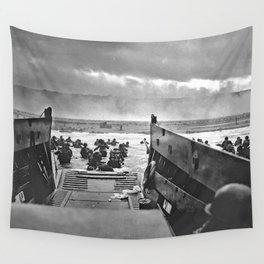 Omaha Beach Landing D Day Wall Tapestry