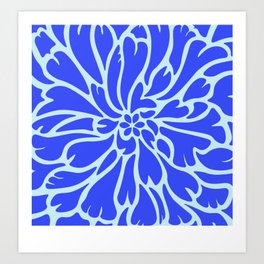 Blue Cornflower Art Print