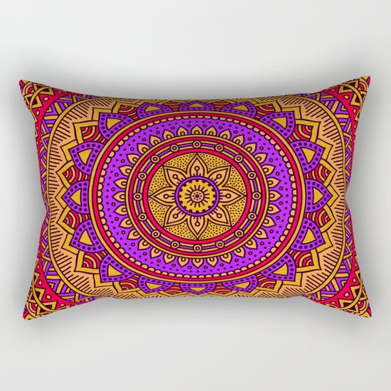 Hippie mandala 51 Rectangular Pillow