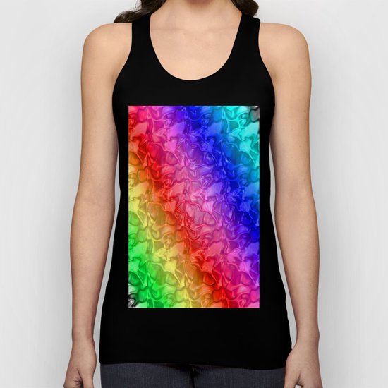 Rainbow - Plastic texture Unisex Tank Top