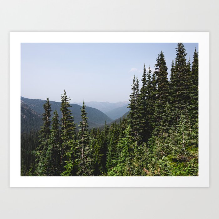 Mount Rainier Summer Adventure VII - Pacific Northwest Mountain Landscape Art Print