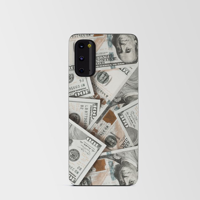 Money background of one hundred dollar bills Android Card Case