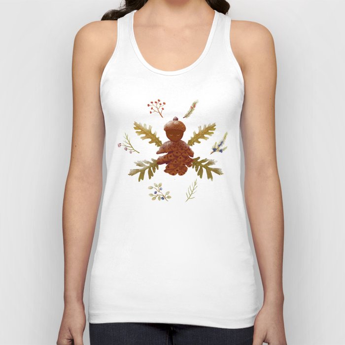 Forest Fairy Pattern (Green) Tank Top
