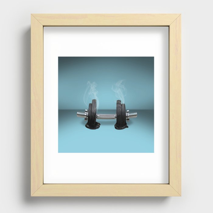 work out Recessed Framed Print