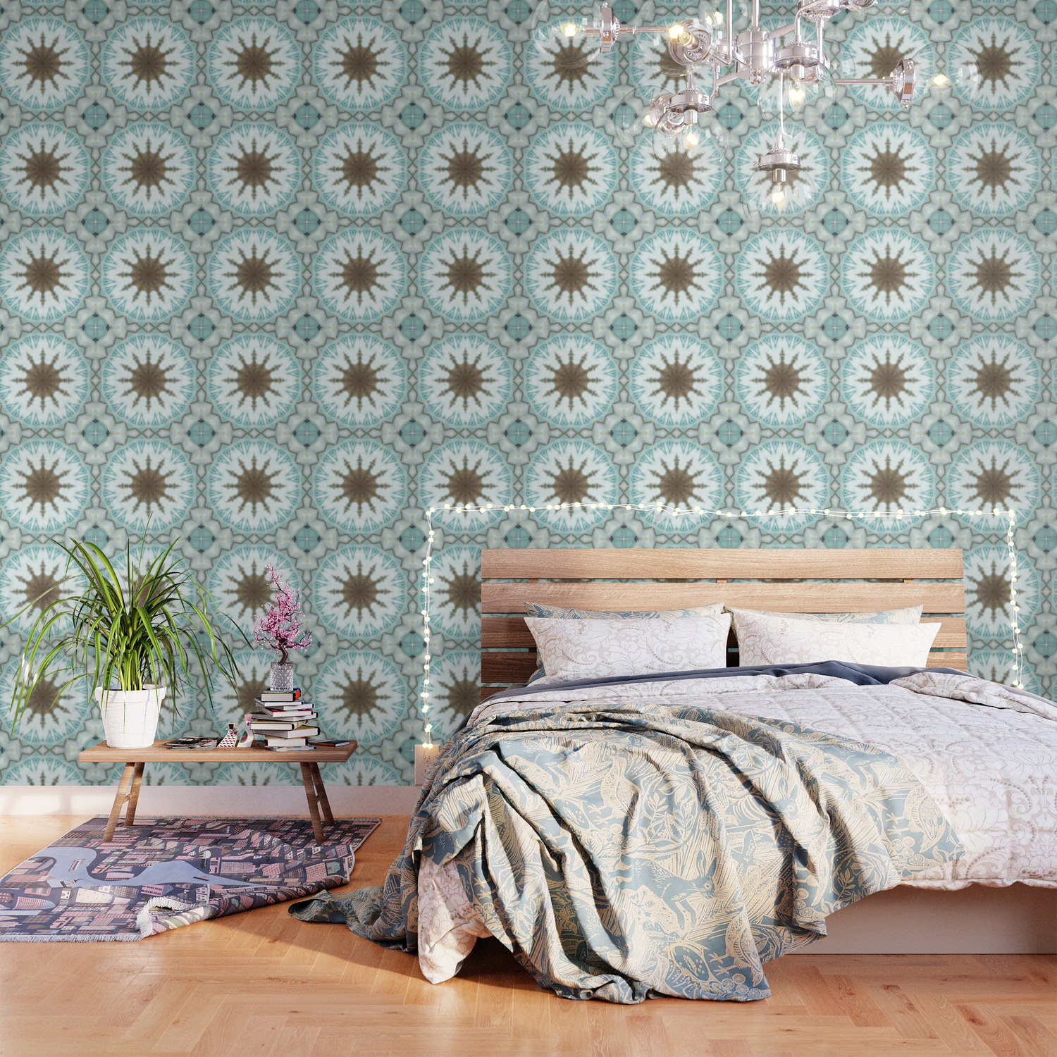 Blue Daydream Wallpaper By Lizziesdesigns Society6