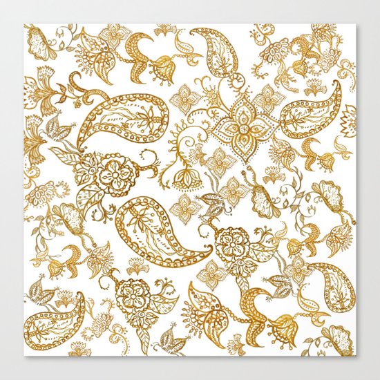 India henna pattern Canvas Print