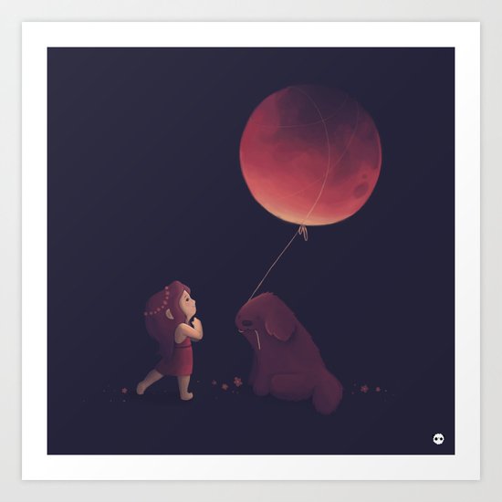 The Moon Art Print