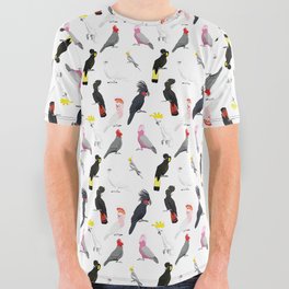 Australian cockatoos pattern All Over Graphic Tee