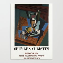 Le Paquet de Tabac - Oeuvres Cubistes, Berggruen (after) Juan Gris, 1973 Poster