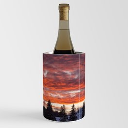 Lamar Valley Sunset - Yellowstone National Park Wine Chiller