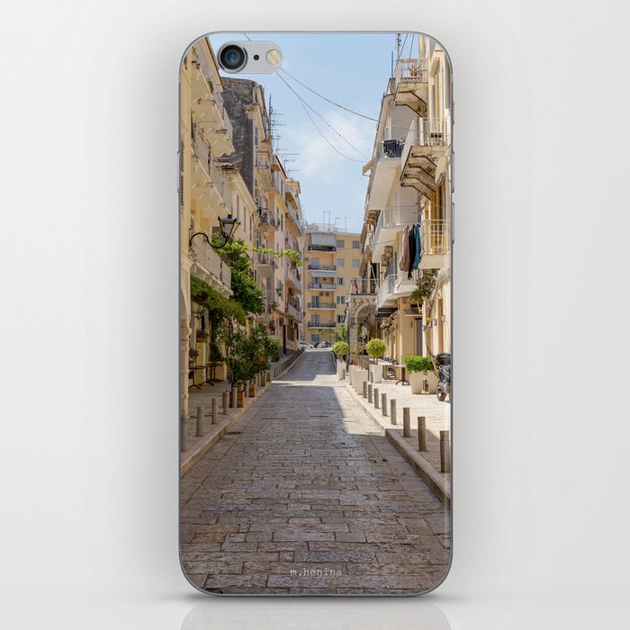 The streets of Corfu iPhone Skin