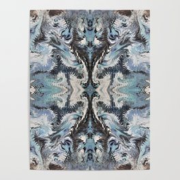 Abstract feathers symmetry Poster