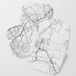 Columbus - Georgia - US Gray Map Art Coaster