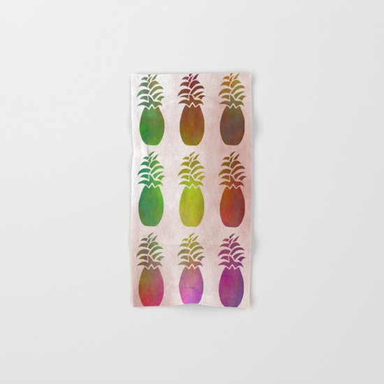 Pineapple Pattern Hand & Bath Towel