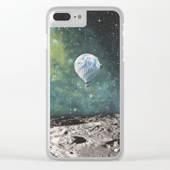 FLOATING THROUGH SPACE Clear iPhone Case
