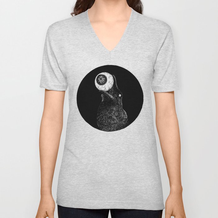 How the Blind Crow Sees V Neck T Shirt