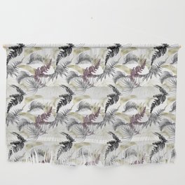 Pretty Palm Leaves Foliage Pattern Wall Hanging