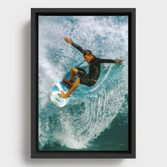 Andy Irons, Off the Wall Framed Canvas