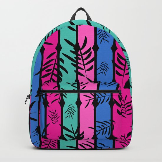 Fall over colorful stripes Backpack