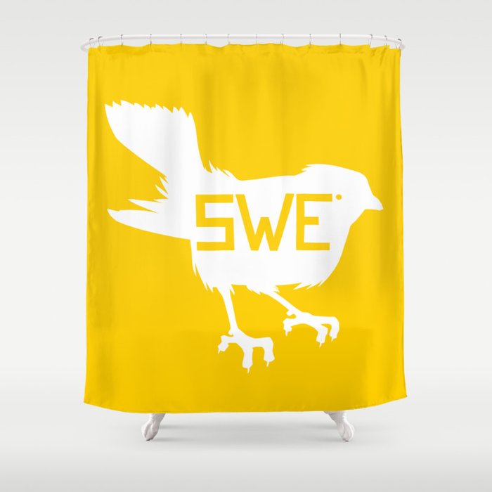 National Bird of Sweden Shower Curtain