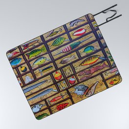 Fishing Lures Collection  Picnic Blanket