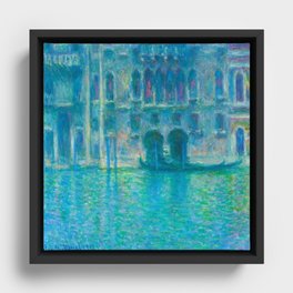 Claude Monet Palazzo da Mula, Venice, 1908 Framed Canvas