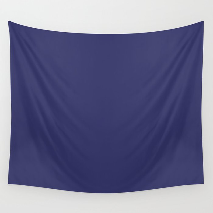 Simply Midnight Blue Wall Tapestry