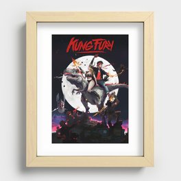 Kung Fury - fan poster Recessed Framed Print
