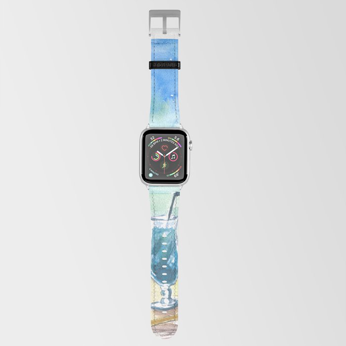 Tropical Sea with Pacific Cocktails At Marquesas Archiepelago Apple Watch Band