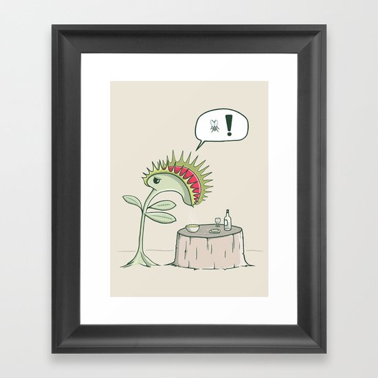 There´s no fly on my soup! Framed Art Print