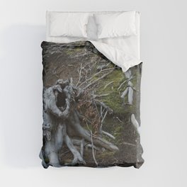 Roots Duvet Cover | Dirt, Digital, Dark, Tree, Modern, Photo, Wood, Color, Soil, Plant 