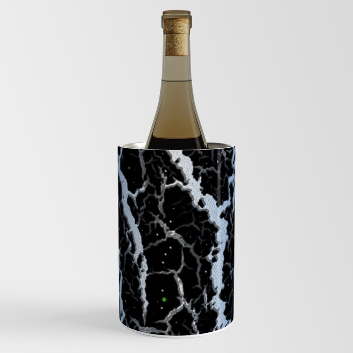 Cracked Space Lava - Blue/White Wine Chiller