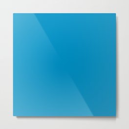 Pacific Blue Color Metal Print | Simple, Plaincolor, Simplecolor, Blue, Colour, Other, Pacificbluecolor, Plain, Digital, Plaincolour 