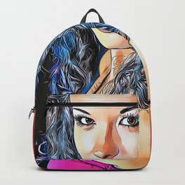 Beautiful art portrait of girl Backpack | Portrait, Salons, Charming, Home, Decor, Girl, Photo, Cute, Fashion, Contains 